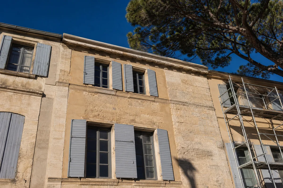 Façadier dans le Gard : ravalement, enduit et ITE à Nîmes