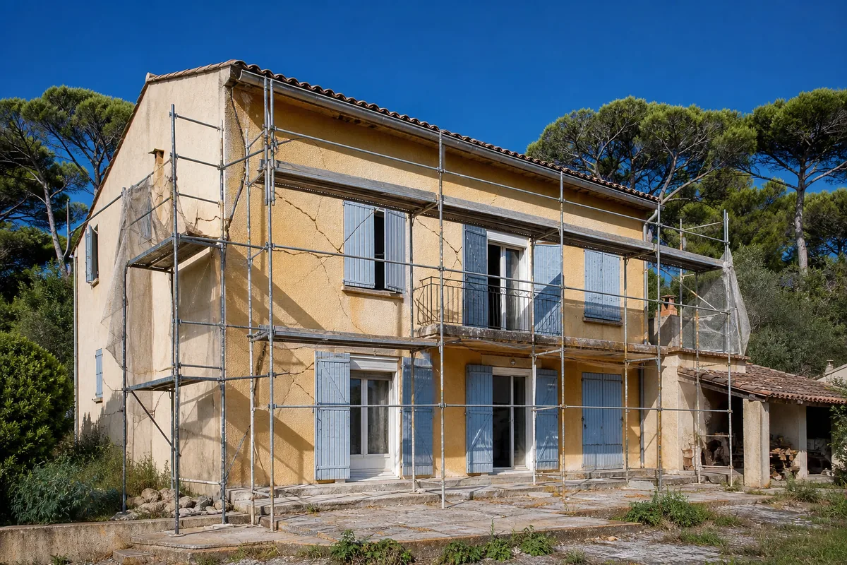 Fissures de façade : diagnostic, réparation et étanchéité